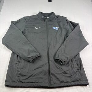 Middle Tennessee State Blue Raiders Nike Jacket Mens XL Gray Player Issued NCAA